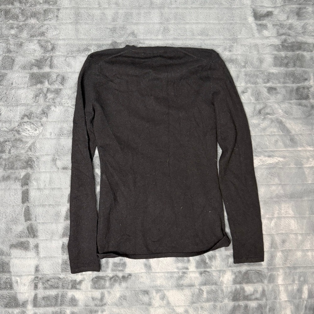 Antonio Melani Elizabeth Sweater Womens XS Black 100% Cashmere V-Neck F81SA7316 - Picture 11 of 12